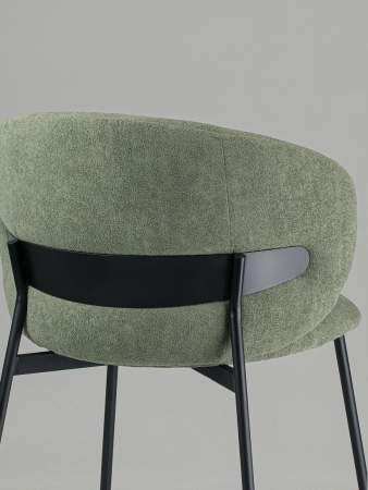 Стул для кухни SOLIS зеленый букле MOSS 615