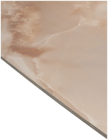 Стол ALATRI 120 GLOSS AMBER JADE SOLID CERAMIC, BLACK