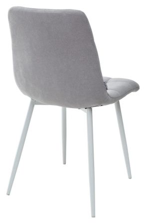 Стул CHILLI UF860-02B серо-голубой ткань, белый каркас