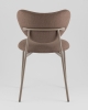 Стул Rina велюр коричневый, каркас бежево-серый