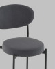 Стул полубарный Бриф DD велюр темно-серый