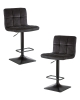 Набор 2 шт Стул барный DOMINIC, черный велюр (MJ9-101)