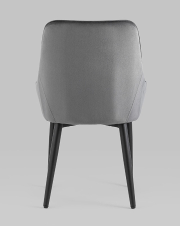 Стул Диана велюр серый