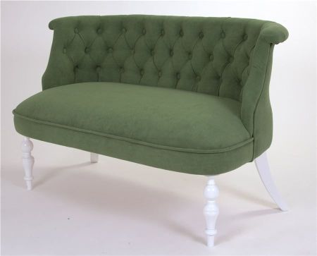 Диван Бархат эмаль белая, G09 - малахит Диван Бархат эмаль белая, G09 - малахит