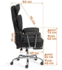 Кресло Комфи Хр/Comfy Cr черный фото в интернет-магазине Stoolmarket