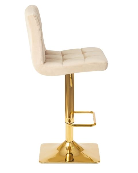 Стул барный GOLDIE бежевый велюр MJ9-10 Стул барный GOLDIE бежевый велюр MJ9-10