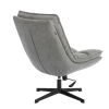 Кресло лаунж Reflex/Рефлекс с пуфом светло-серый