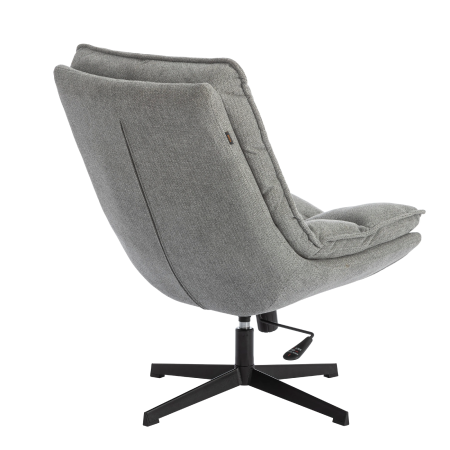 Кресло лаунж Reflex/Рефлекс с пуфом светло-серый