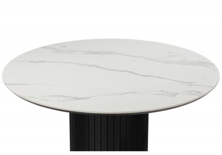 Керамический стол Гравент 110 patagonoa bianco repose, черный