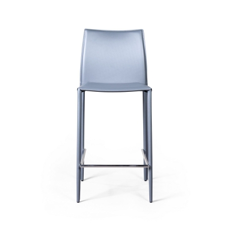 Стул полубарный Rolf кожа антрацит