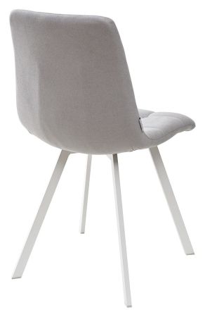 Стул CHILLI SQUARE UF860-02B серо-голубой ткань, белый каркас