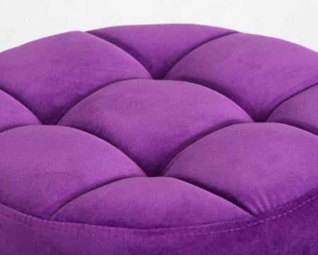 Табурет барный BRUNO черный фиолет велюр MJ9-58