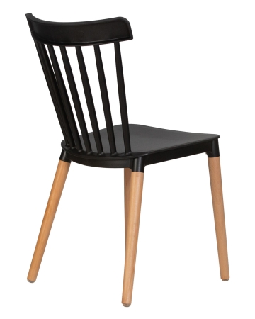 Набор 4 шт Стул обеденный THEO, ножки светлый бук черный (B-03)