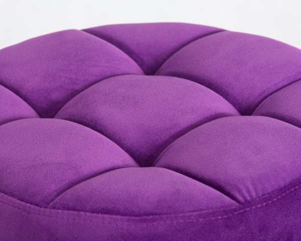 Табурет барный BRUNO черный фиолет велюр MJ9-58