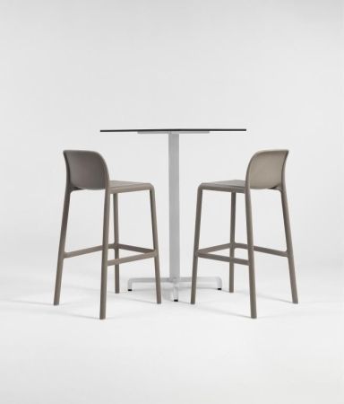 Стул пластиковый барный Faro, Тортора