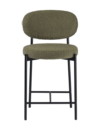 Стул полубарный MASO экомех зеленый HUSH 617