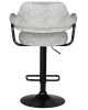 Стул барный CHARLY BLACK светло-серый твид LEO04