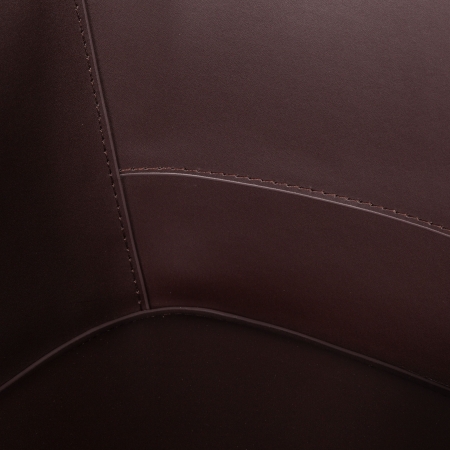 Стул с подлокотниками GIO кожа коричневый