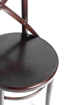 Деревянный стул венский Terra темный орех с твердым сиденьем