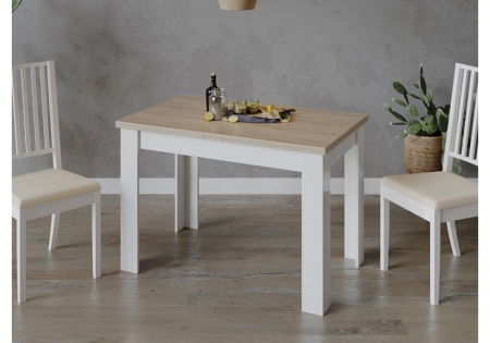 Стол деревянный Промо Тип 4 белый, дуб сонома светлый Стол деревянный Промо Тип 4 белый, дуб сонома светлый