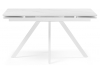 Керамический стол Вилли 140(200)х80 белый мрамор, белый