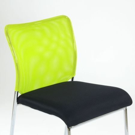 Стул офисный K-26 черно-зеленый