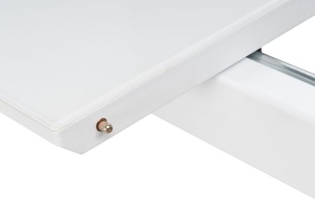 Стол Санса 140 серый, белая шагрень, серый