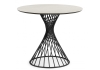 Керамический стол Вивиен 90 carmen light grey, черный