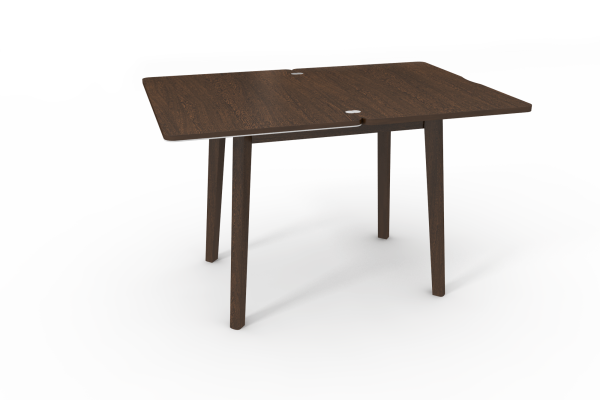 Стол кухонный Бейсик-68 белый/венге