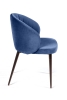 Стул Mont Blanc, бархат синий, черный конус Стул Mont Blanc, бархат синий, черный конус