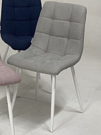 Стул CHILLI UF860-02B серо-голубой ткань, белый каркас