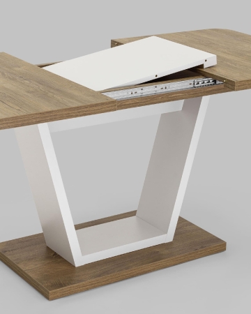 Стол Vector 120-160*80 дуб Канзас, пепел