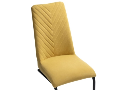 Стул Лулла горчичный, черный