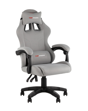 Кресло спортивное TopChairs Druid серый ткань