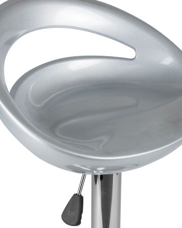 Стул барный DISCO серебряный