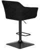 Набор 2 шт Стул барный RALF, черный твид (LEO18)