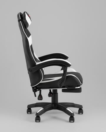 Кресло спортивное TopChairs MG-7019 черно-белый фото в интернет-магазине Stoolmarket
