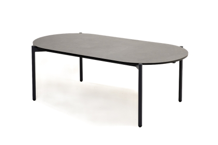 "Диего" журнальный стол из HPL 120х60 H40, каркас темно-серый (RAL7024), серый гранит