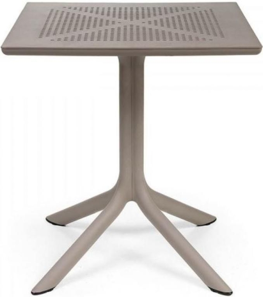 Стол пластиковый обеденный Clip 70 бежевый