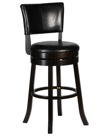 Вращающийся полубарный стул JOHN COUNTER (капучино, черный)