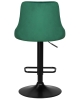 Набор 2 шт Стул барный JOSEPH BLACK, зеленый велюр (MJ9-88)