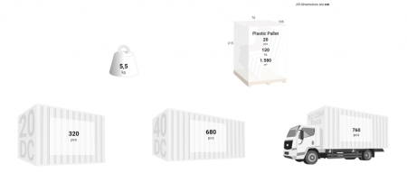 Кресло лаунж пластиковое Siesta Contract Paris Lounge темно-серый