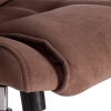 Кресло BERGAMO хром флок, коричневый