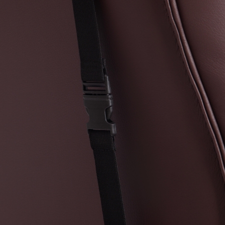 Кресло DRIVER (22) экокожа и ткань, коричневый и бронза