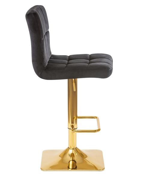 Стул барный GOLDIE черный велюр MJ9-101 Стул барный GOLDIE черный велюр MJ9-101