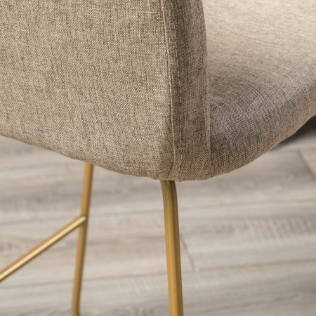 Кресло полубар Oscar Браун/Линк золото