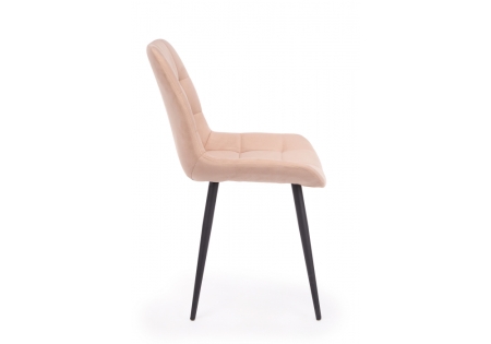 Стул на металлокаркасе Челси 360 К бежевый (zd 210), черный np