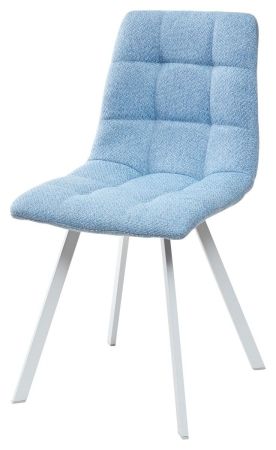 Стул CHILLI SQUARE TRF-11 светло-бежевый ткань, белый каркас