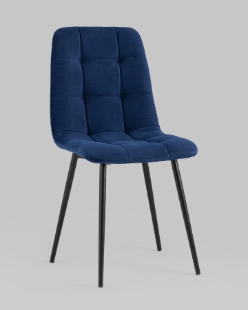 Стул Oliver велюр темно-синий