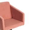 Кресло MILAN хромфлок, розовый, 137